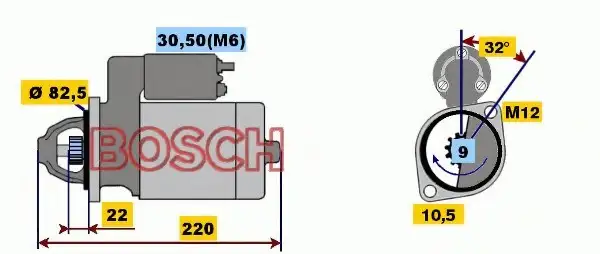 BOSCH 0001107108 Marş Motoru