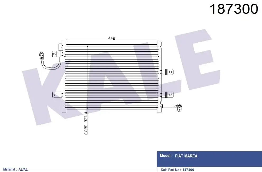 KALE 010ABC070 Klima Radyatörü