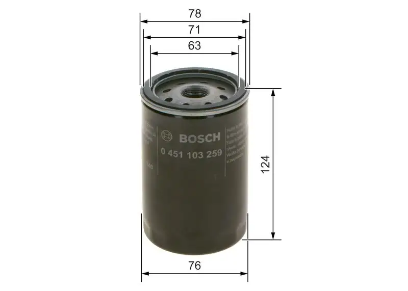 BOSCH 0451103259 Yağ Filtresi