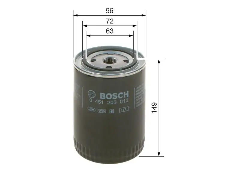 BOSCH 0451203012 Yağ Filtresi