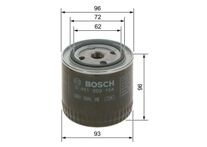 BOSCH 0451203154 Yağ Filtresi