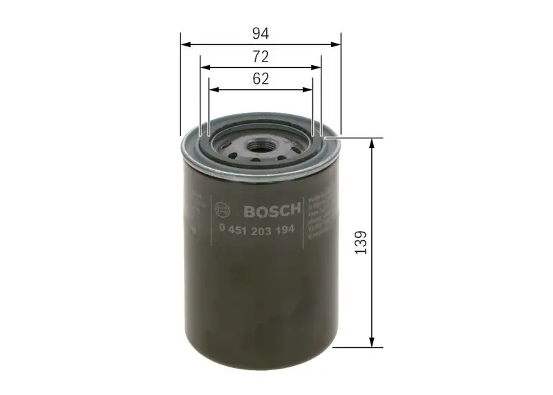 BOSCH 0451203194 Yağ Filtresi