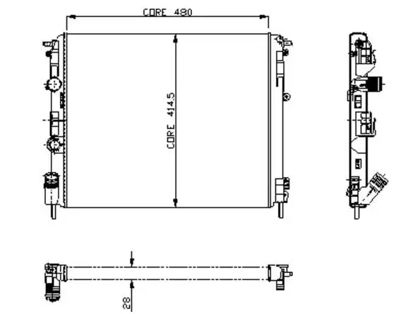 KALE 0528302AL Radyatör