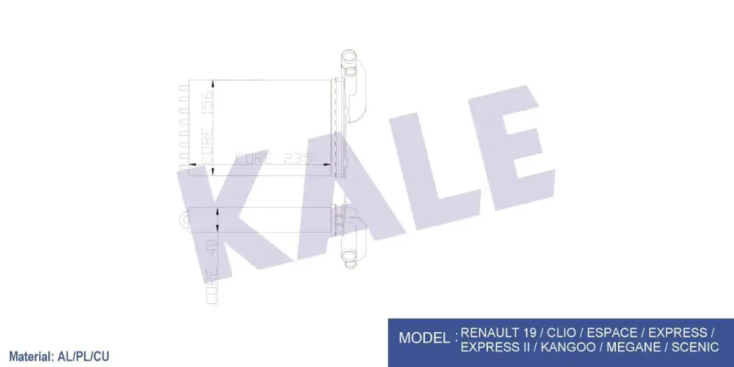 KALE 0583862AL Kalorifer Radyatörü