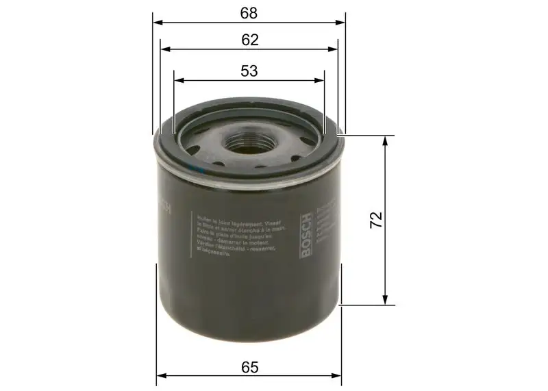BOSCH 0986452028 Yağ Filtresi