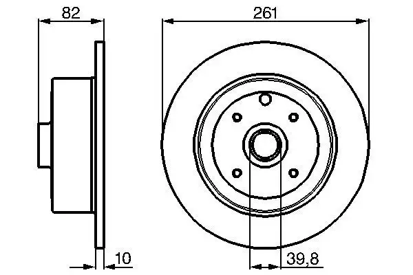 BOSCH 0986478328 Arka Fren Diski 90250703