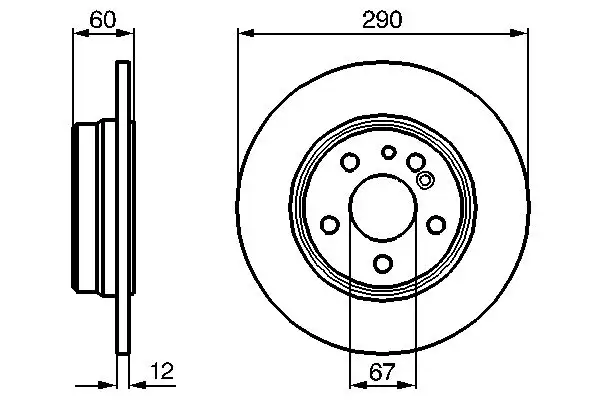 BOSCH 0986478607 Arka Fren Diski A1404230612