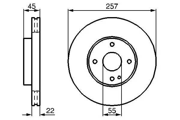 BOSCH 0986478638 Ön Fren Diski