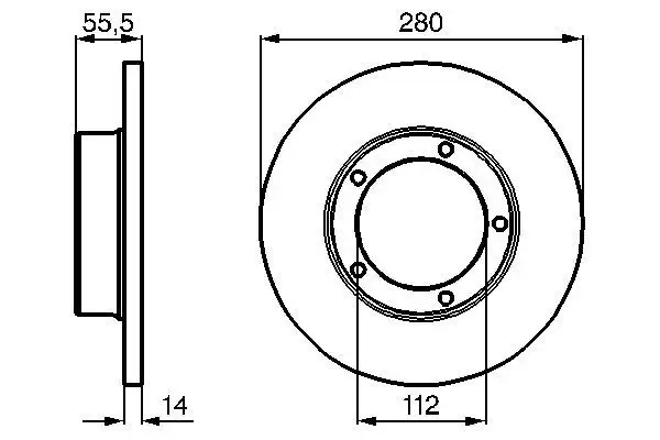 BOSCH 0986478770 Ön Fren Diski 4246B8