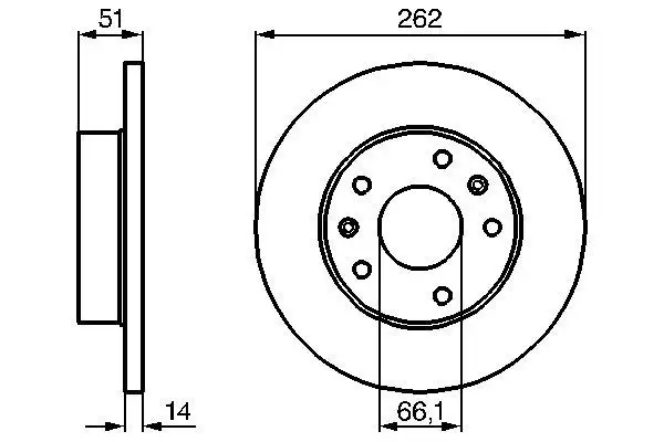 BOSCH 0986478991 Ön Fren Diski SDB100830