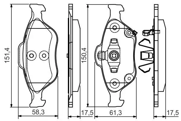 BOSCH 0986494101 Ön Fren Balatası