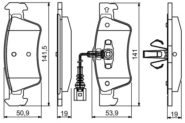 BOSCH 0986495115 Arka Fren Balatası 7L6698451