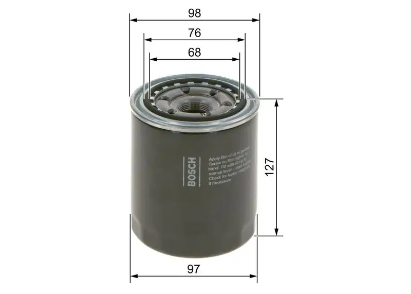 BOSCH 09864B7050 Yağ Filtresi