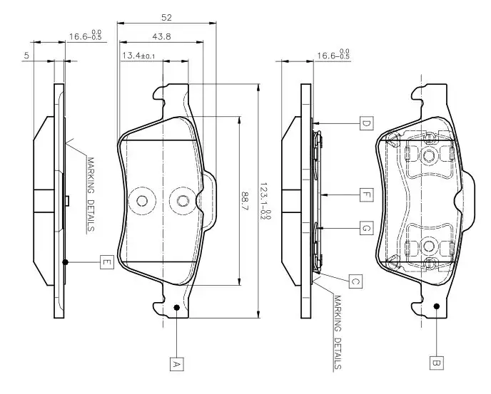 BOSCH 0986TB2410 Arka Fren Balatası
