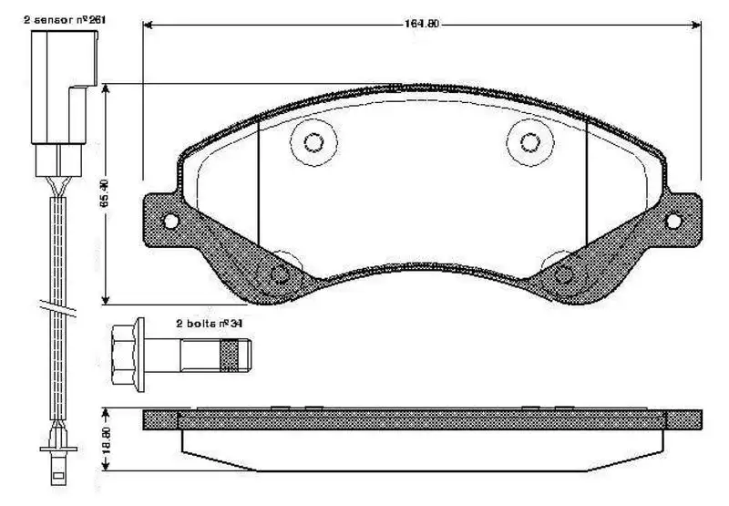 BOSCH 0986TB2952 Ön Fren Balatası