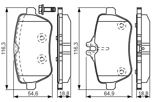BOSCH 0986TB3208 Arka Fren Balatası