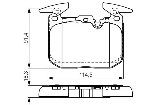 BOSCH 0986TB3211 Ön Fren Balatası 34116850850
