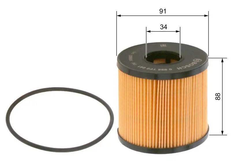 BOSCH 0986TF0061 Yağ Filtresi