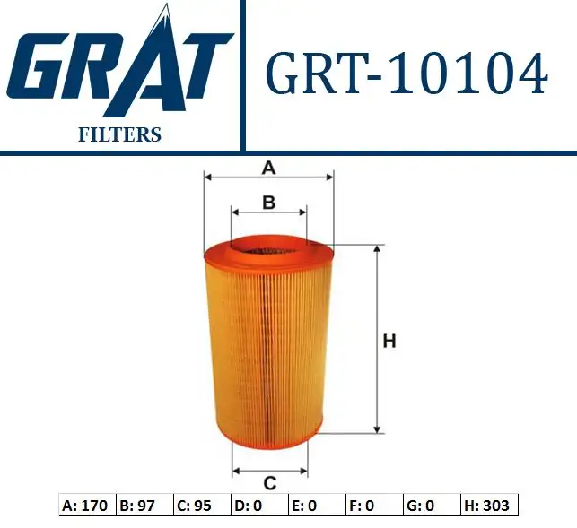 GRAT 10104 Hava Filtresi 1359643080