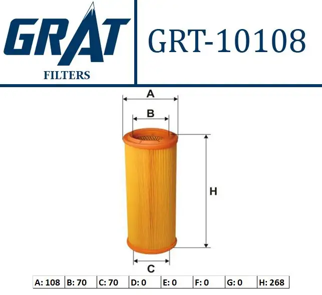 GRAT 10108 Hava Filtresi 46754989