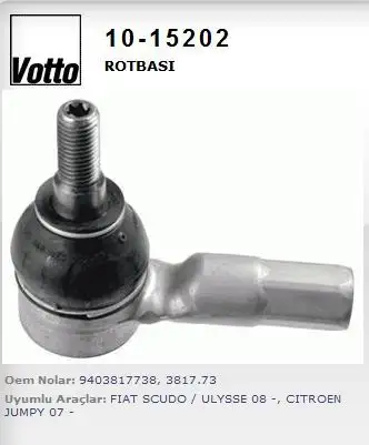 VOTTO 10-15202 Rot Başı 381773