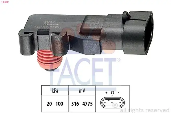 FACET 10.3011 MAP Sensörü