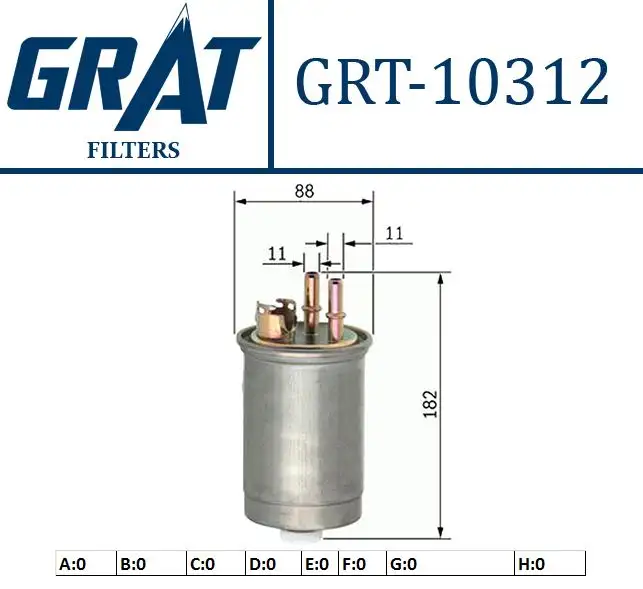 GRAT 10312 Yakıt Filtresi 46531688