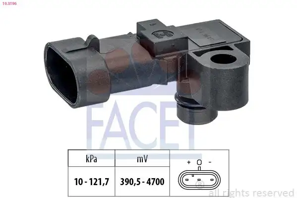 FACET 10.3196 MAP Sensörü 55563375