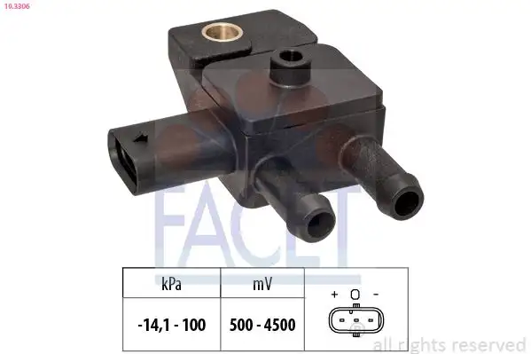 FACET 10.3306 Egzoz Basınç Sensörü