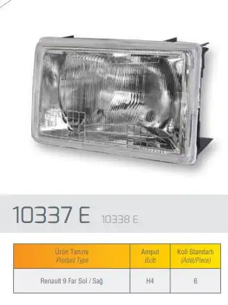 FARBA 10338D Ön Far (Sağ) 7701029118