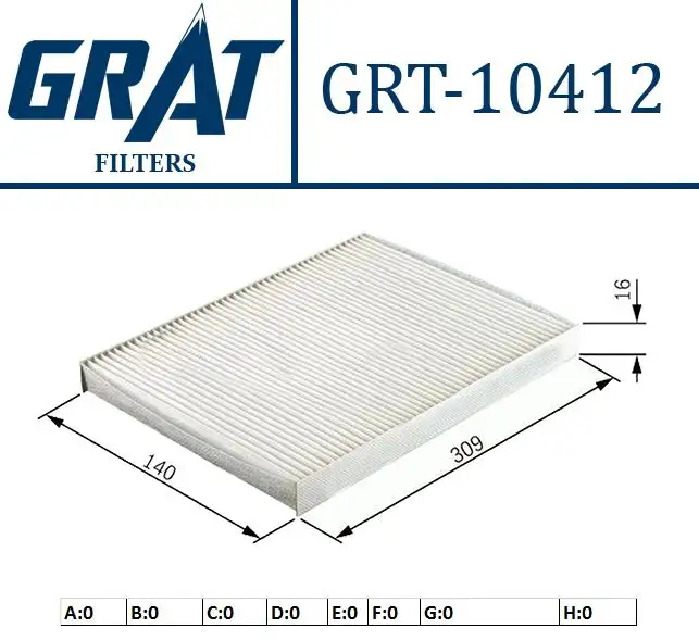 GRAT 10412 Polen Filtresi 46721374