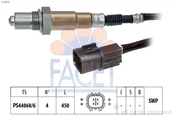 FACET 10.8074 Oksijen Sensörü 96333009
