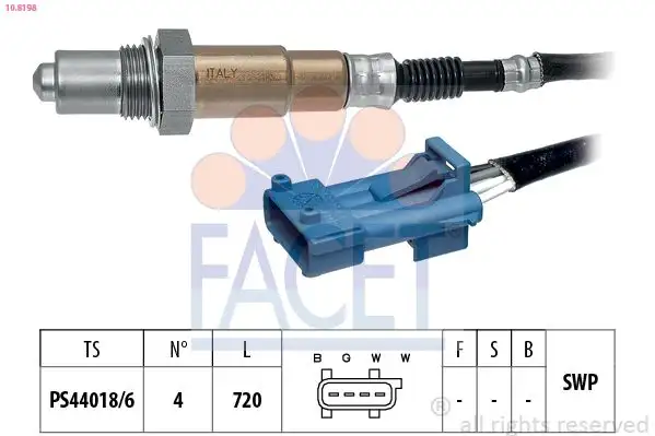 FACET 10.8198 Oksijen Sensörü 11787599942