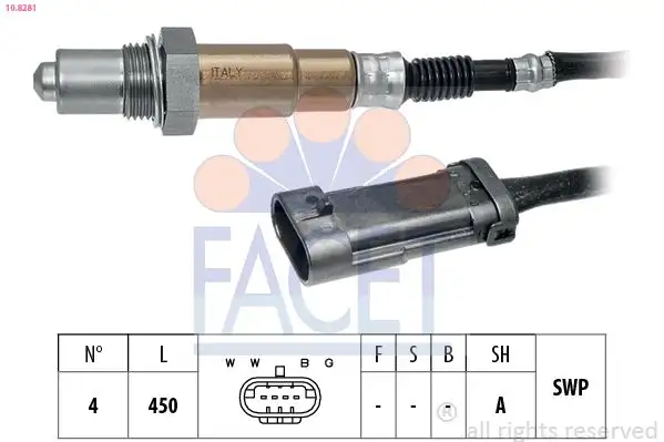 FACET 10.8281 Oksijen Sensörü 8200437489