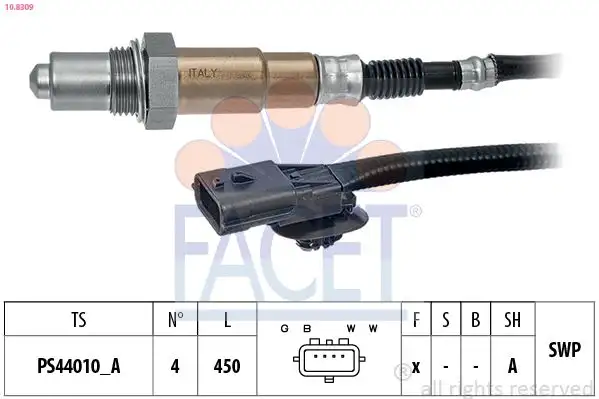 FACET 10.8309 Oksijen Sensörü 8200650085