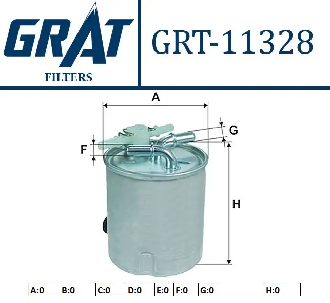 GRAT 11328 Yakıt Filtresi 16400JY00B
