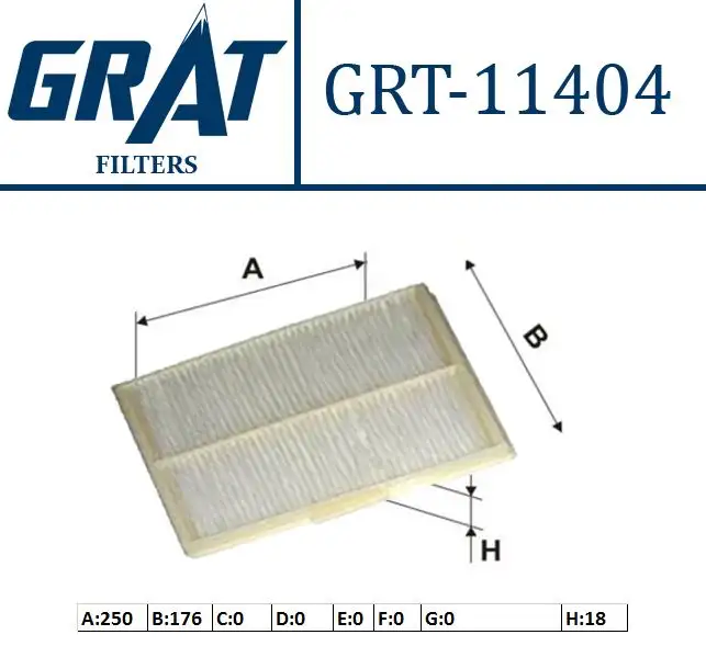 GRAT 11404 Polen Filtresi 7700424093