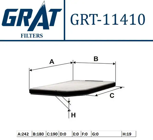 GRAT 11410 Polen Filtresi 7700834816