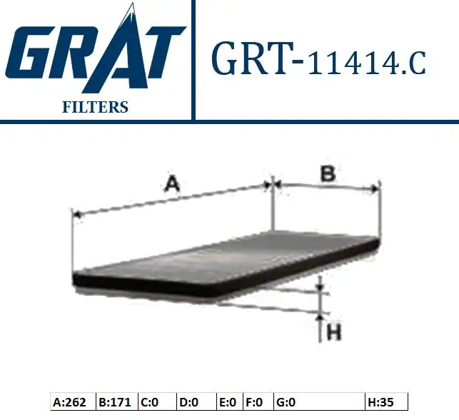 GRAT 11414C Polen Filtresi (Karbonlu) 272778970R