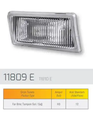 FARBA 11810E Sis Farı (Sağ)