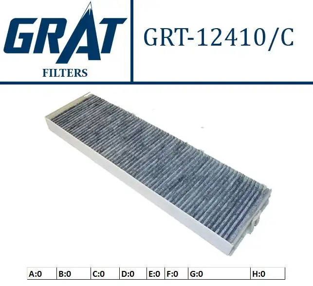 GRAT 12410C Polen Filtresi (Karbonlu) 6447GW