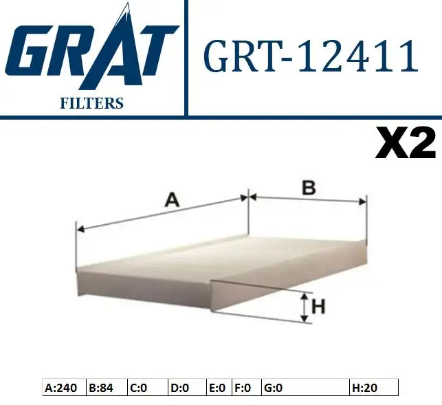 GRAT 12411 Polen Filtresi 9678792080