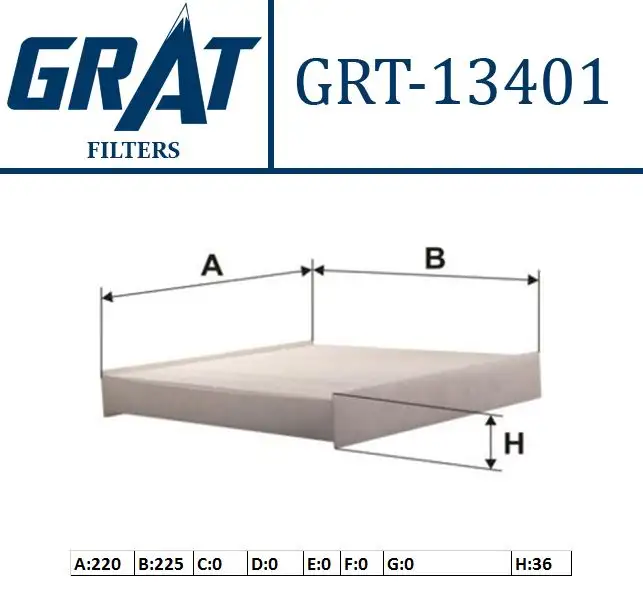 GRAT 13401 Polen Filtresi 6447HP