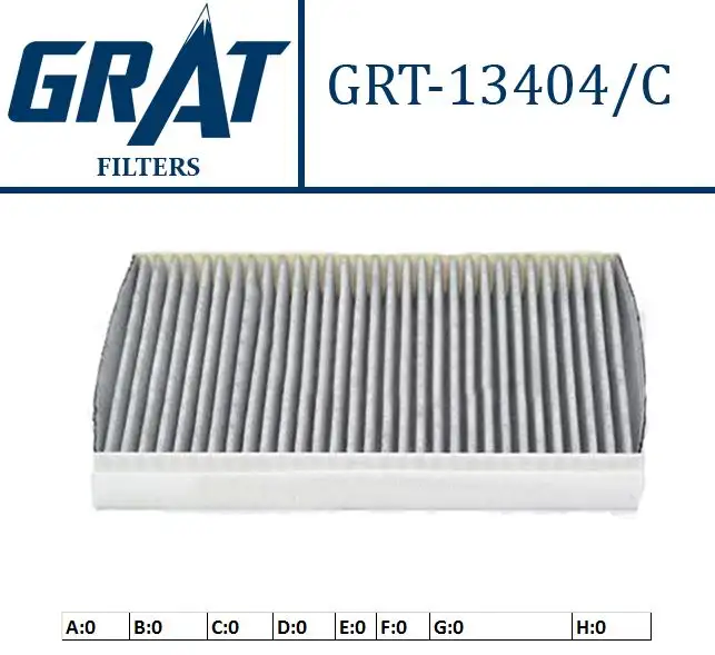 GRAT 13404C Polen Filtresi (Karbonlu) 6447FF