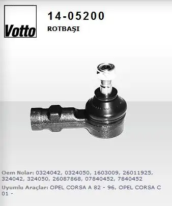 VOTTO 14-05200 Rot Başı 1603009