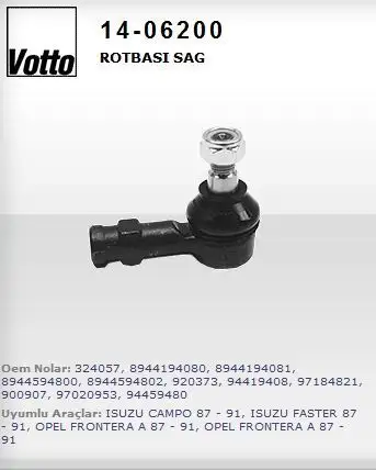 VOTTO 14-06200 Rot Başı 920373