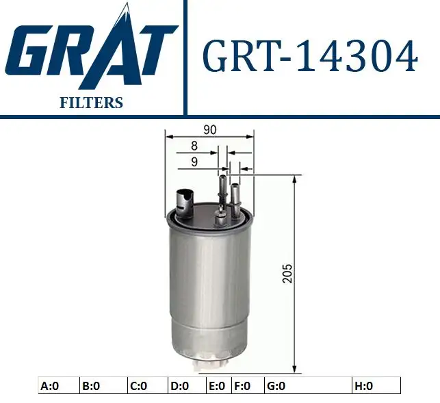 GRAT 14304 Yakıt Filtresi 813058
