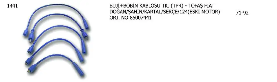 ÜNÜVAR 1441 Buji Kablosu