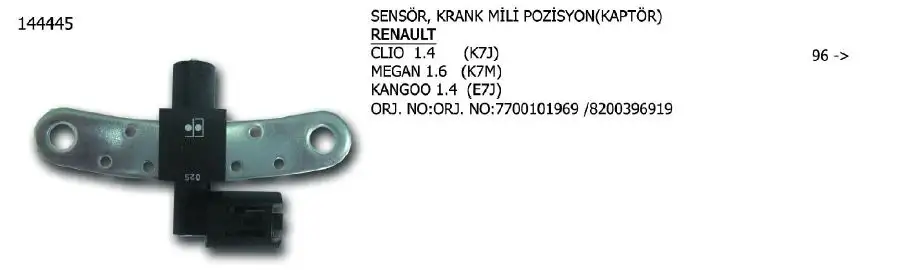 ÜNÜVAR 144445 Krank Sensörü