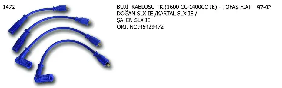 ÜNÜVAR 1472 Buji Kablosu 46429472
